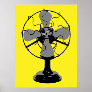 Lüfter der 50er Jahre Poster