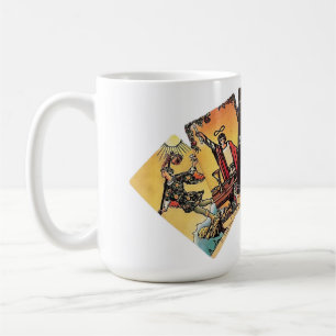 Lüfter der Tarot-Karte Kaffeetasse
