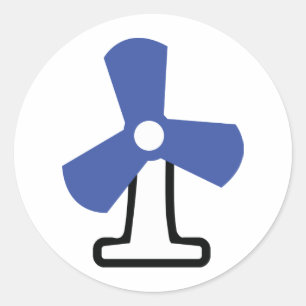 Lüftersymbol Runder Aufkleber