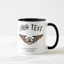 Luftfahrt-Abzeichen. Geschenk Idee für einen Pilot
