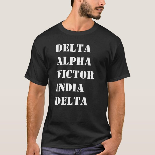 Luftfahrt Alphabet Phonetisch Custom T-Shirt (Vorderseite)