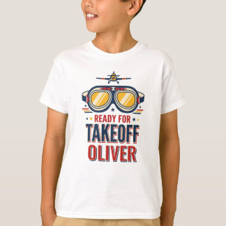 Luftfahrt bereit für den Abflug Kinder T-Shirt
