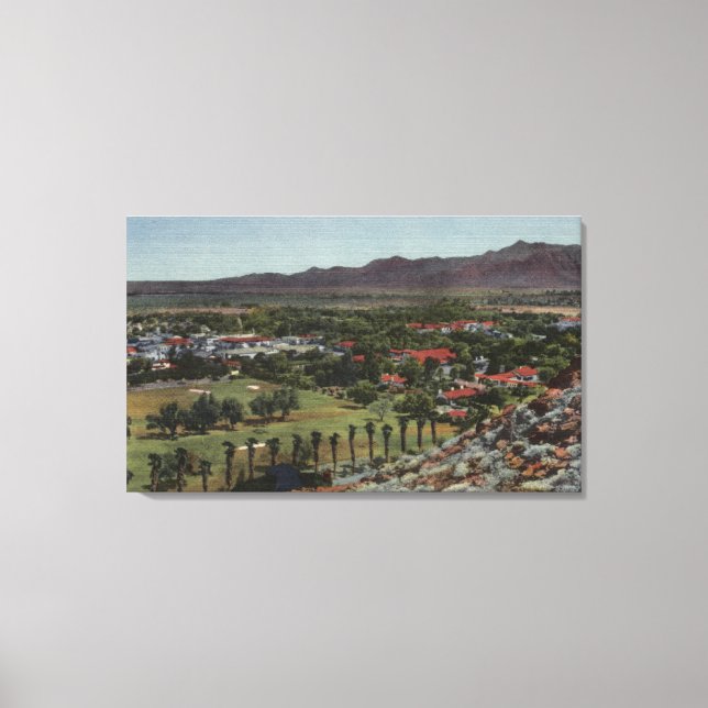 Luftfahrt des Golfplatzes O'Donnell Leinwanddruck (Vorderseite)