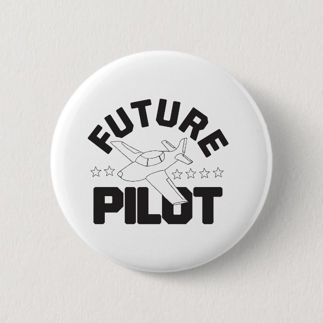 Luftfahrt für Kinder, die in Zukunft hohe Piloten  Button (Vorderseite)