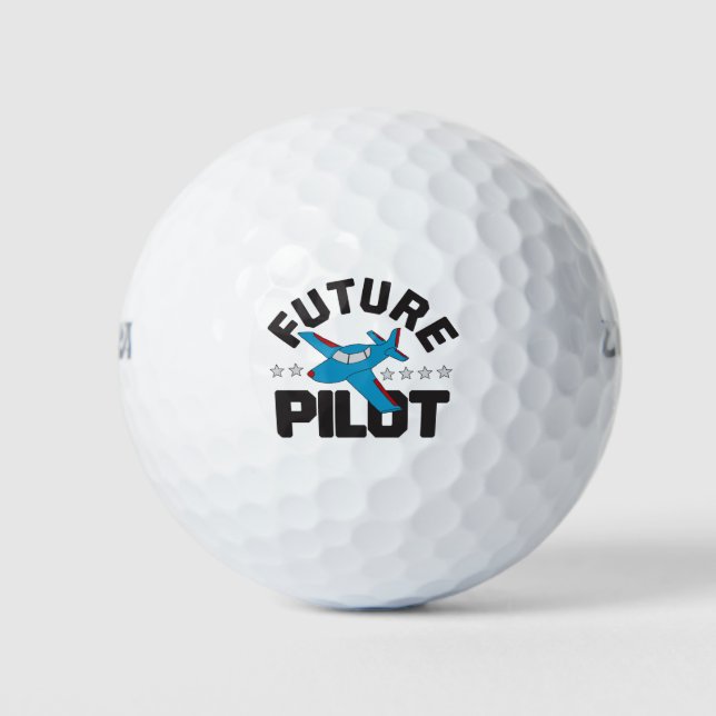Luftfahrt für Kinder, die in Zukunft hohe Piloten  Golfball (Vorderseite)