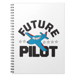 Luftfahrt für Kinder, die in Zukunft hohe Piloten  Notizblock