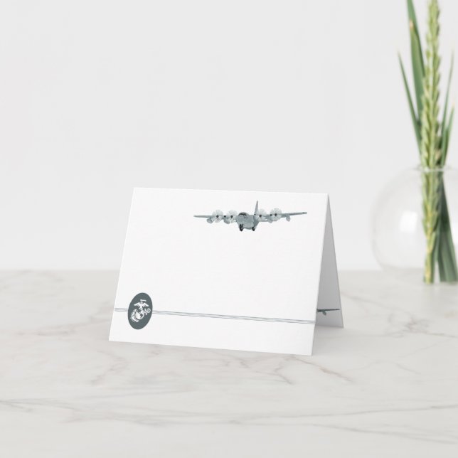 Luftfahrt Notecard USMC-C-130 Karte (Vorderseite)