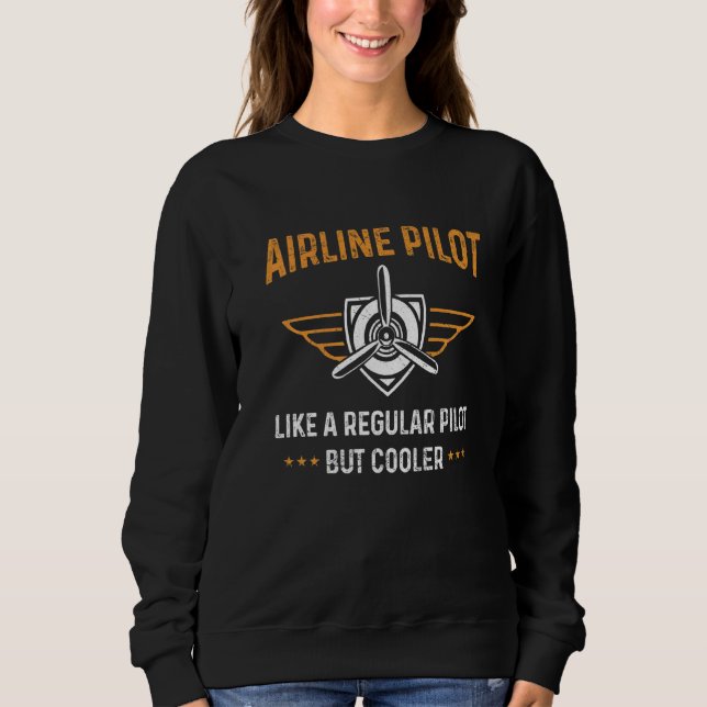 Luftfahrt-Pilot für einen Pilot Sweatshirt (Vorderseite)