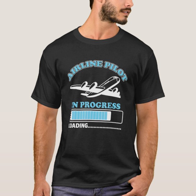 Luftfahrt-Pilotprogramm im laufenden Laden des kün T-Shirt (Vorderseite)