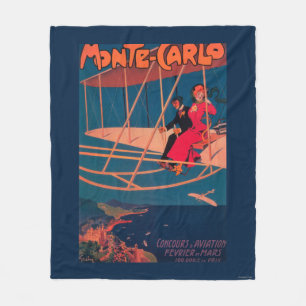 Luftfahrt-sportliches Plakat Fleecedecke