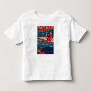 Luftfahrt-sportliches Plakat Kleinkind T-shirt