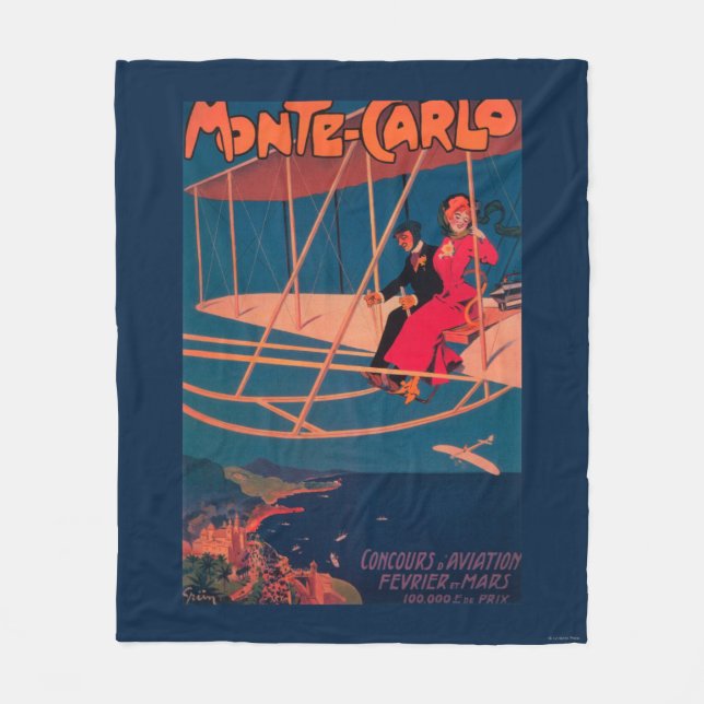 Luftfahrt-Sportposter Fleecedecke (Vorderseite)