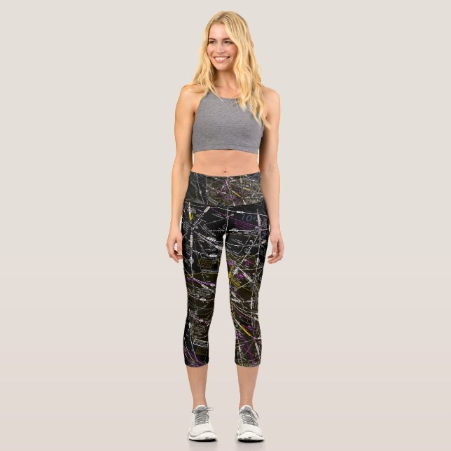 Luftfahrtabellen Capri Leggings (Vorderseite)