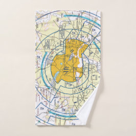 Luftfahrtabellen Handtuch