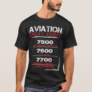 Luftfahrtbetrügercodes - lustiges T-Shirt für