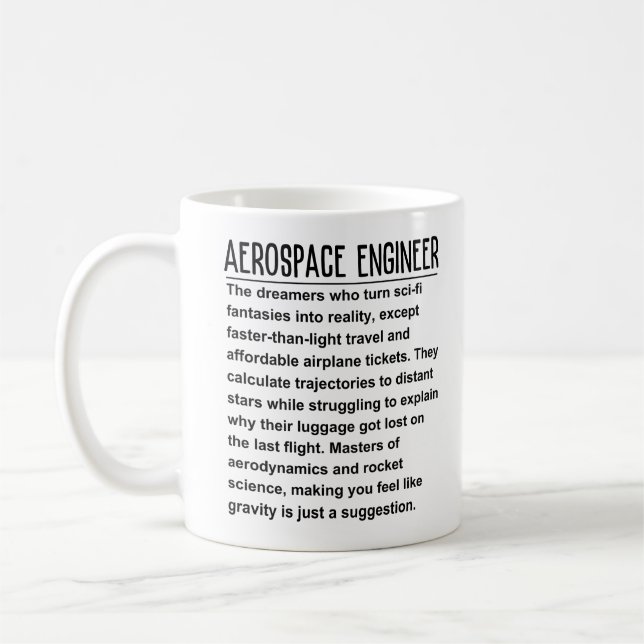 Luftfahrtingenieur Kaffeetasse (Links)