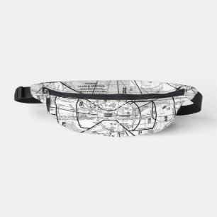 Luftfahrtskizze Bauchtasche