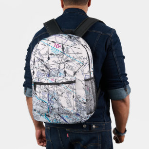 Luftfahrtskizze Bedruckter Rucksack