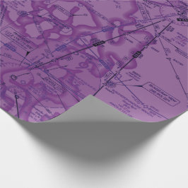 Luftfahrtskizze Geschenkpapier