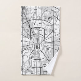 Luftfahrtskizze Handtuch