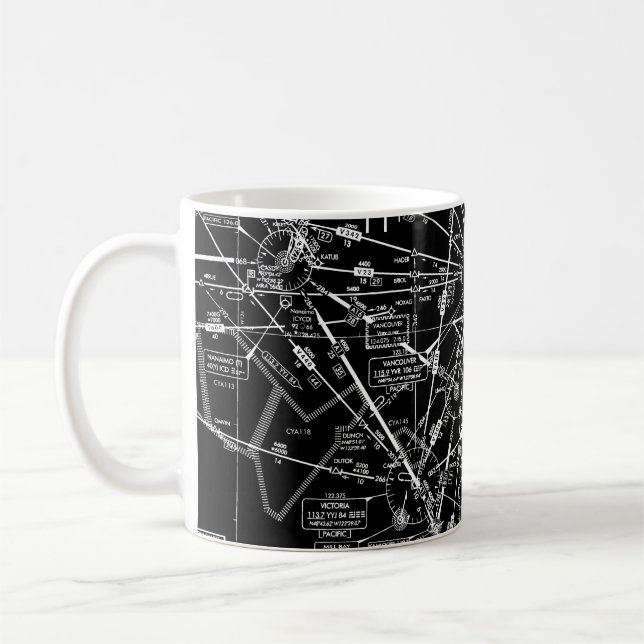 Luftfahrtskizze Kaffeetasse (Links)