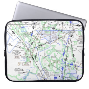 Luftfahrtskizze Laptopschutzhülle