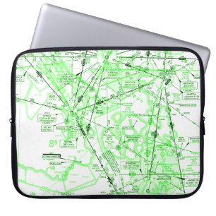 Luftfahrtskizze Laptopschutzhülle