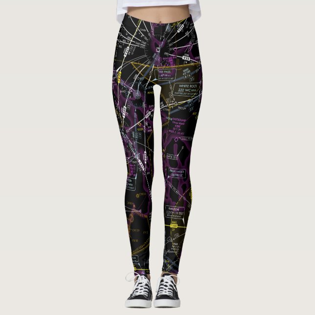 Luftfahrtskizze Leggings (Vorderseite)