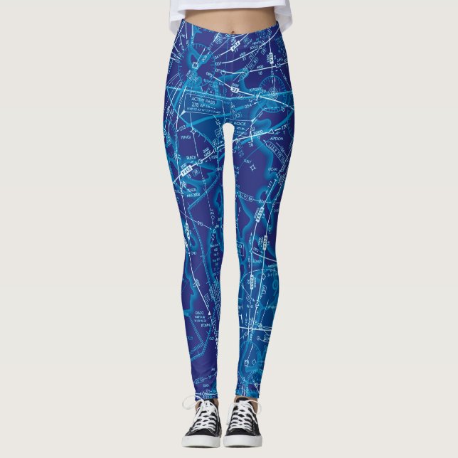 Luftfahrtskizze Leggings (Vorderseite)