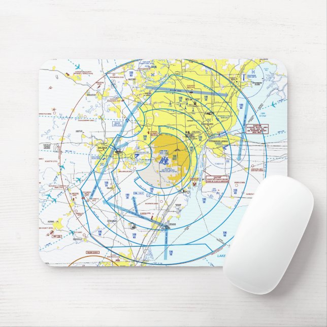Luftfahrtskizze Mousepad (Mit Mouse)