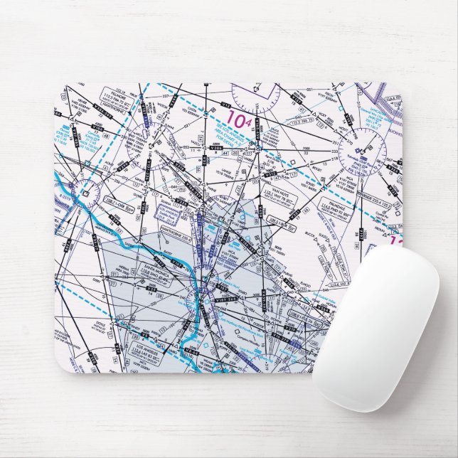 Luftfahrtskizze Mousepad (Mit Mouse)