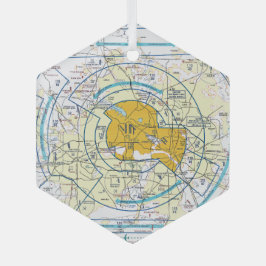 Luftfahrtskizze Ornament Aus Glas