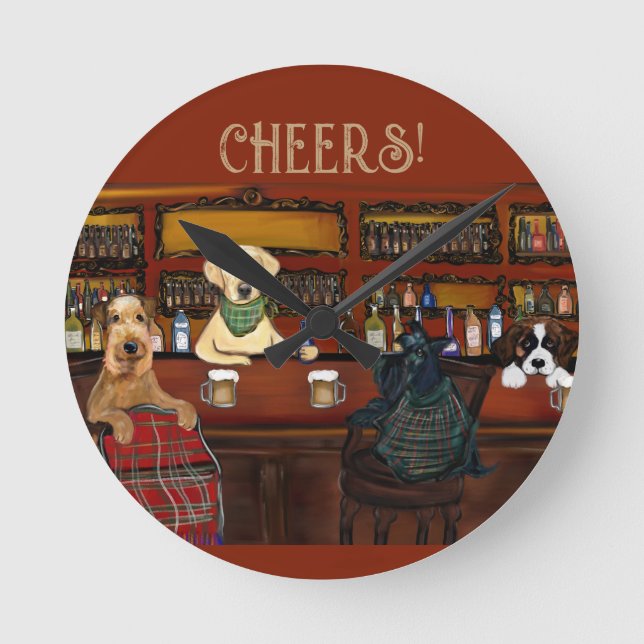 LUFTFAHRTUNTERNEHMEN UND FREUNDE RUNDE WANDUHR (Vorderseite)