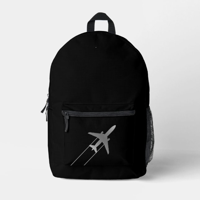 Luftfahrzeug Bedruckter Rucksack (Vorderseite)