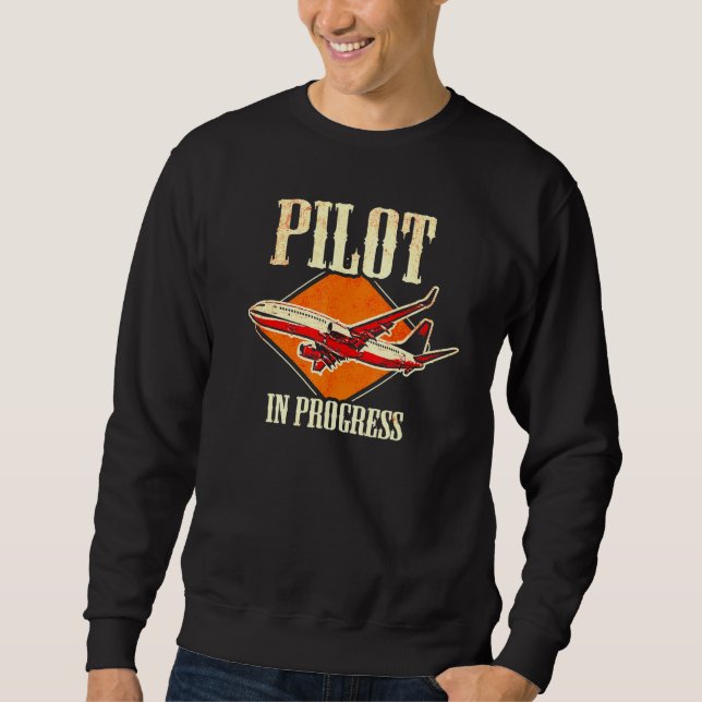 Luftfahrzeug-Flug-Pilot 3 Sweatshirt (Vorderseite)
