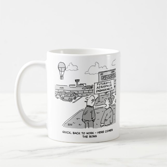 Luftfahrzeug-Ingenieur für Heißluftballon Kaffeetasse (Links)