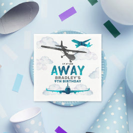 Luftfahrzeug jedes Alter Geburtstagspartei Serviette