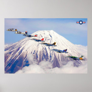 LUFTFAHRZEUG-LUFTFAHRTUNTERNEHMEN DER USA POSTER