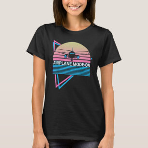 Luftfahrzeug-Pilot-Flugzeug Luftfahrt Retro-Flugze T-Shirt