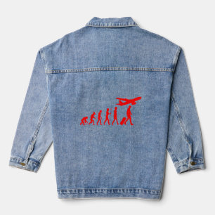Luftfahrzeug-Pilot für die Evolution von Frauen Jeansjacke