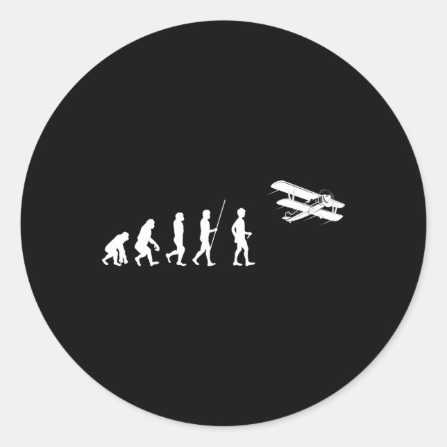 Luftfahrzeug Runder Aufkleber (Vorderseite)