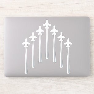 Luftfahrzeuge, die im Coolen Luftverkehr fliegen Aufkleber