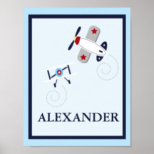 LUFTFAHRZEUGLUFTFAHRT INDIVIDUELLE NAME DRUCKEN POSTER