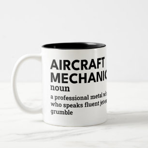 Luftfahrzeugmechanik - Unglaublich witzig Arbeitsp Zweifarbige Tasse