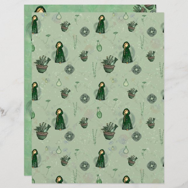 Luftfeuchtigkeit, keltische Göttin der Heilung (Vorne/Hinten)