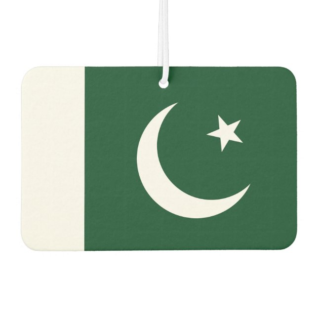 Luftfreunde mit Flagge Pakistans Autolufterfrischer (Vorderseite)