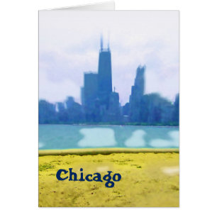 Luftgesprühte Chicago‑Skyline‑Kunst