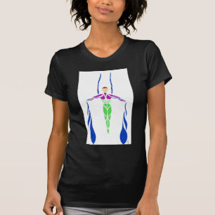 Luftgewebe-Eisen-Kreuz Colorized T-Shirt