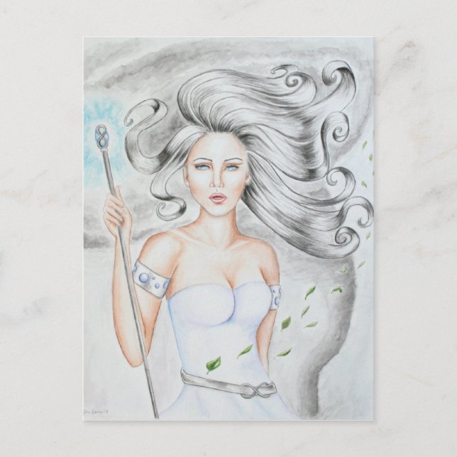 Luftgoddess-Postkarte Postkarte (Vorderseite)