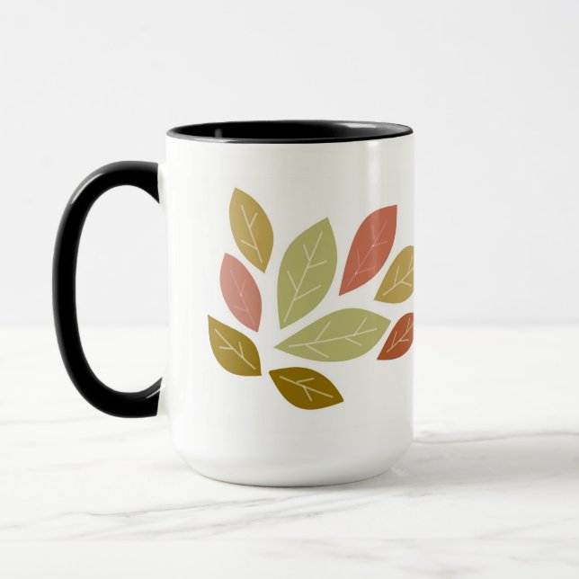 Luftige Herbstblätter Tasse (Links)